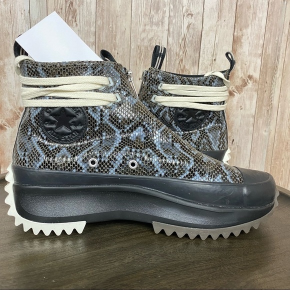 Converse Run Star Hike Hi Snakeskin Platform Sneaker Size 6.5 Women - Picture 8 of 13